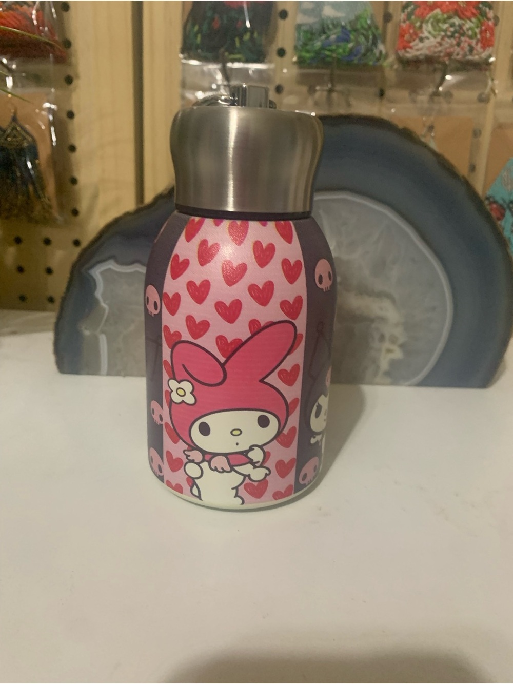 Sanrio My Melody Pink Red Stainless Steel Water Bottle